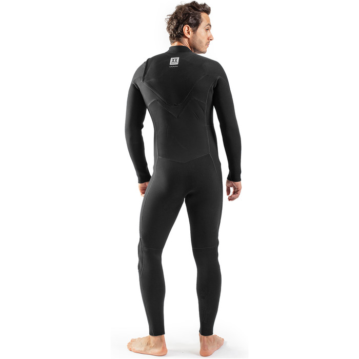 2024 Gul Mens Y39 Yamamoto 5/4mm Chest Zip Wetsuit YM1202-C1 - Black / Ripstop